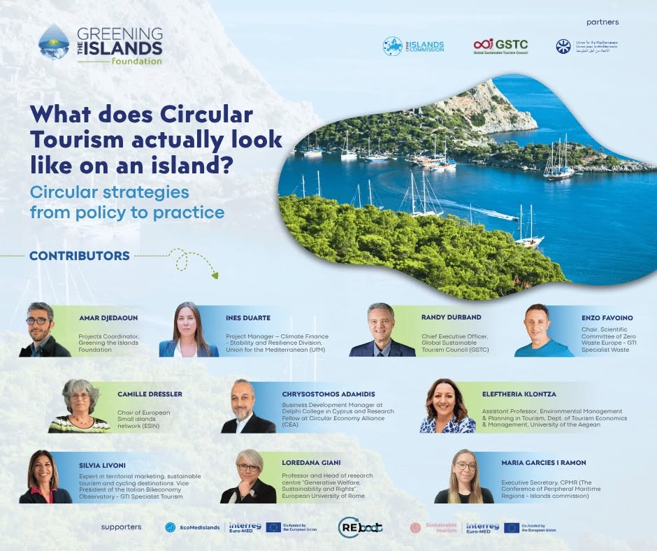 EcoMedIslands at the GTI Academy webinar on circular tourism