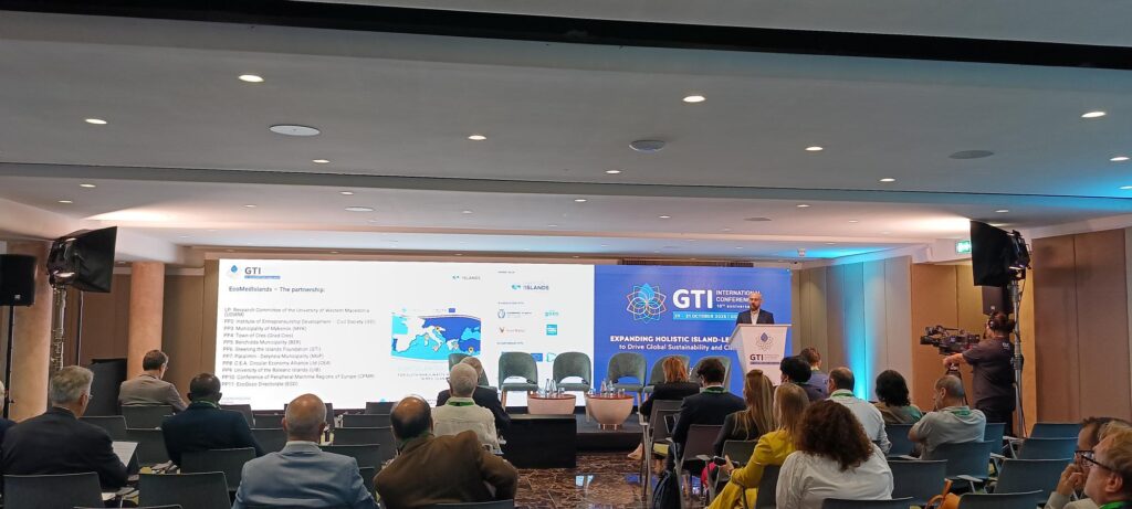 Presentation of EcoMedIslands during the GTI conference in Gozo